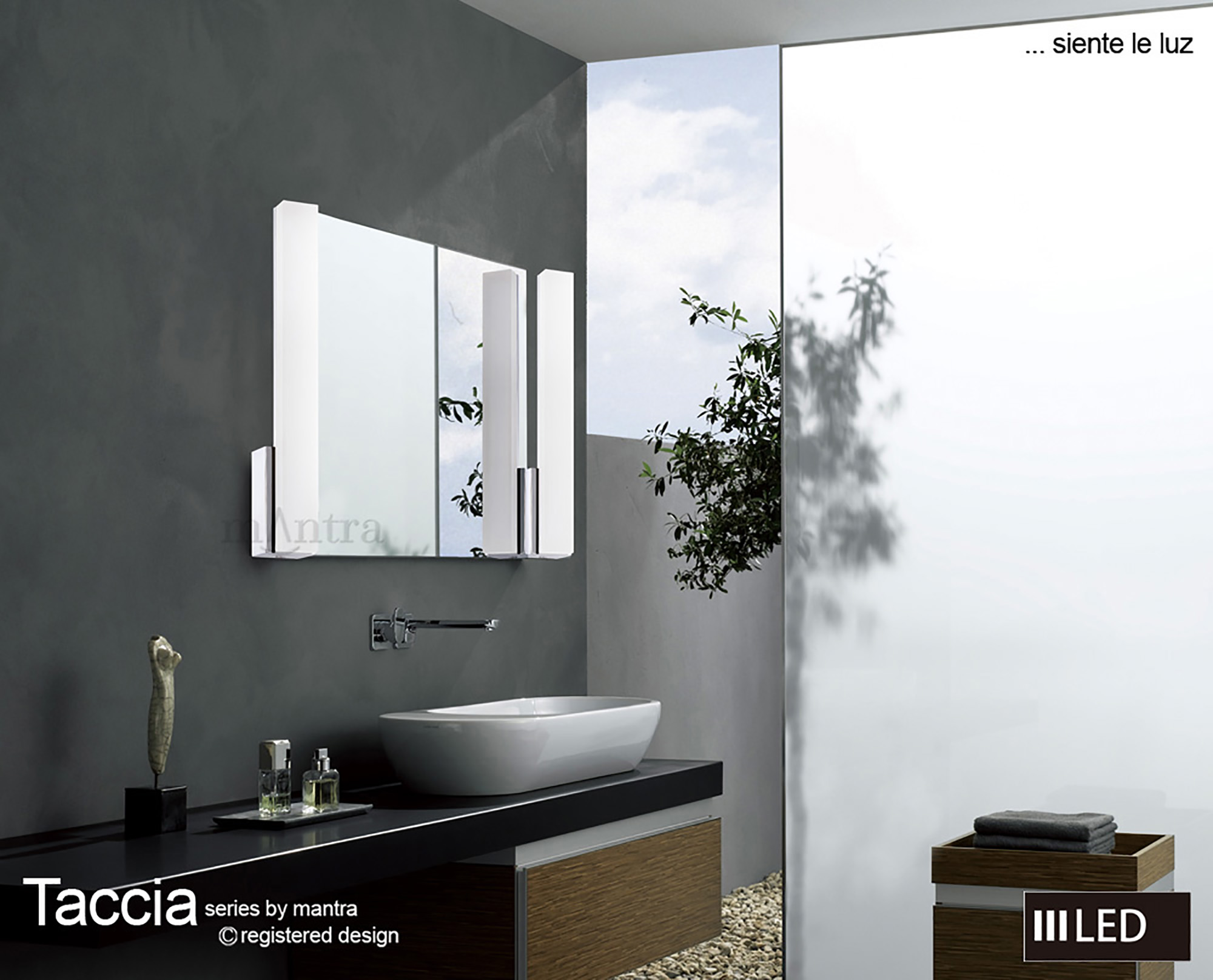 Taccia Bathroom Lights Mantra Fusion Armed Wall Lights